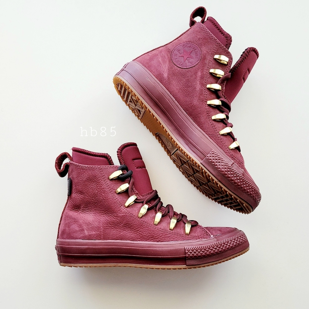 Converse CTAS II Boot Hi Deep Bordeaux Gold Women's 6
